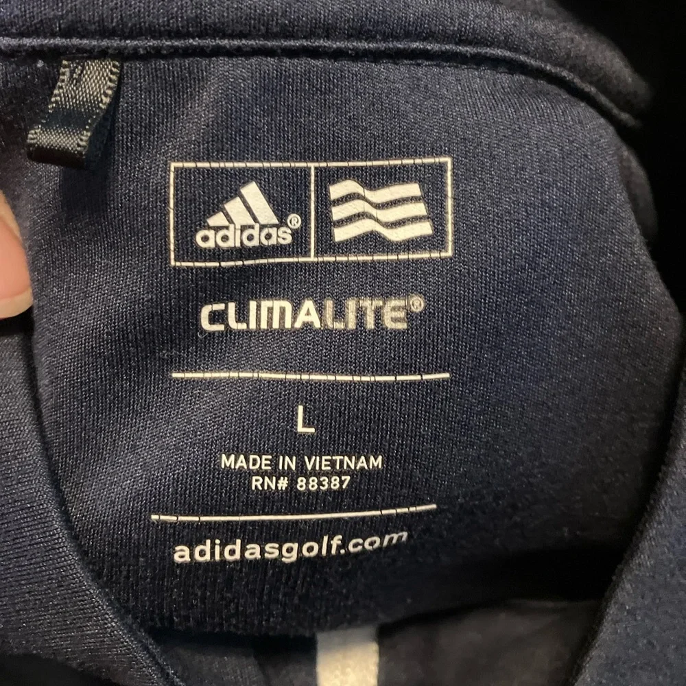 Adidas Climalite Navy Pullover - Picture 5 of 5